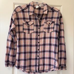 Women's Billabong Flannel Shirt 100% Cotton Medium